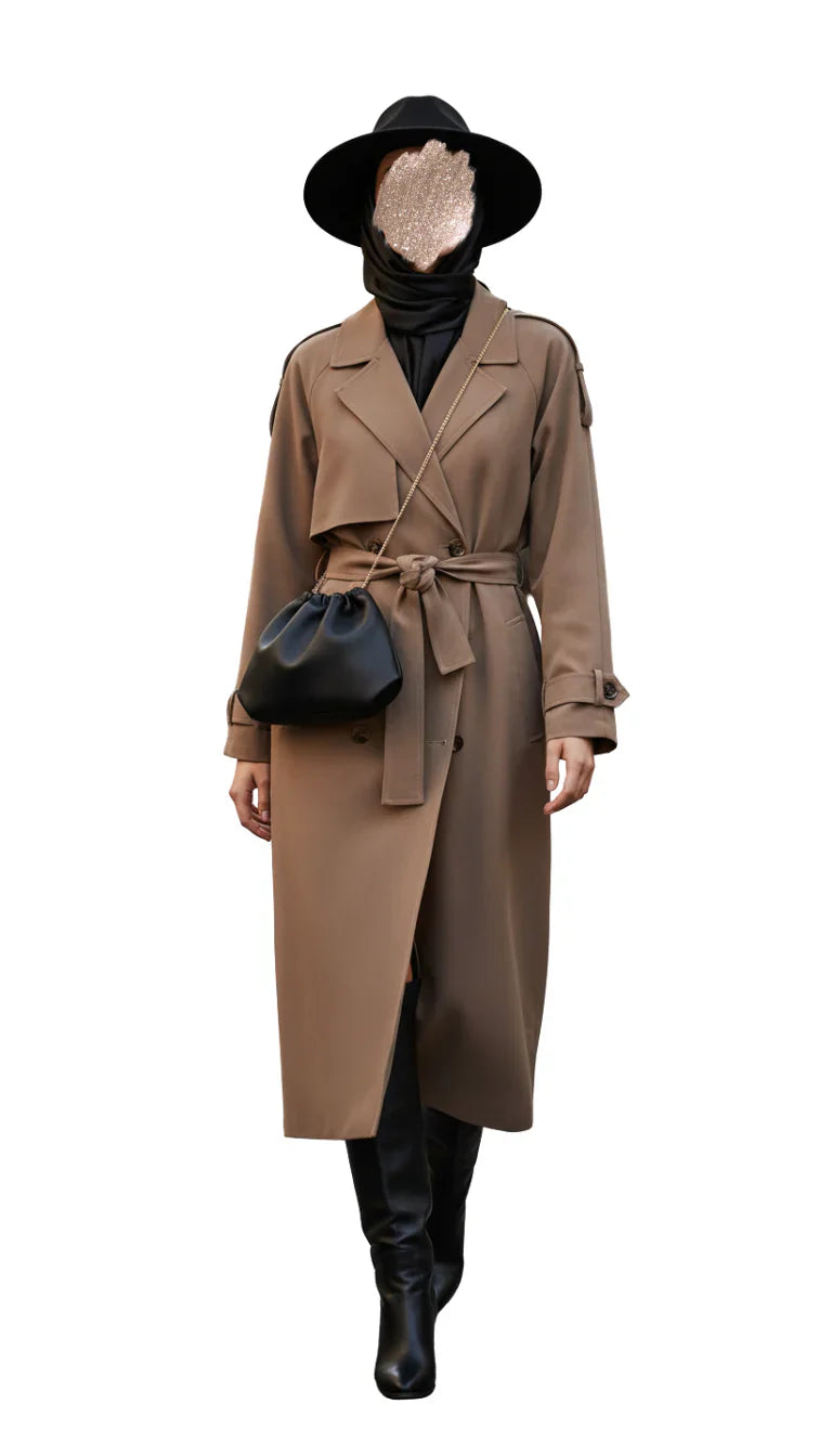 Trench-coat toile